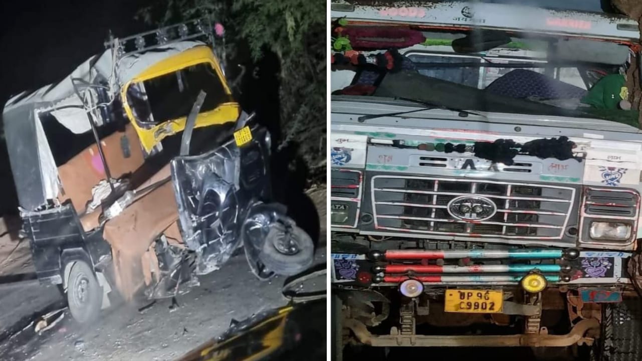 बालू भरा डम्फर बना मौत का सबब : एक ही परिवार के दो की मौत नौ घायल