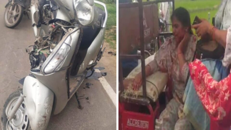 स्कूल से लौट रही शिक्षिका को ऑटो ने मारी टक्कर: हालत गंभीर, कानपुर रेफर