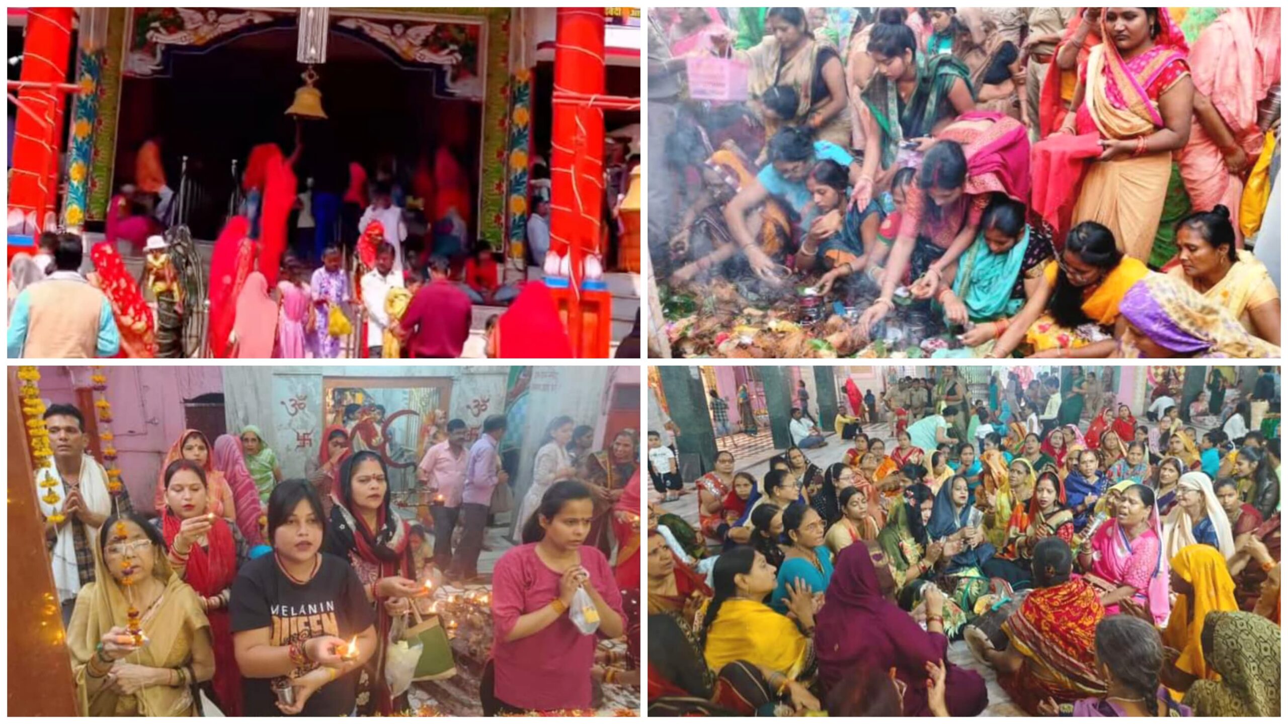 नवरात्र अष्टमी पर देवी मंदिरों में श्रद्धालुओं का उमड़ा सैलाब : भक्ति में डूबा शहर