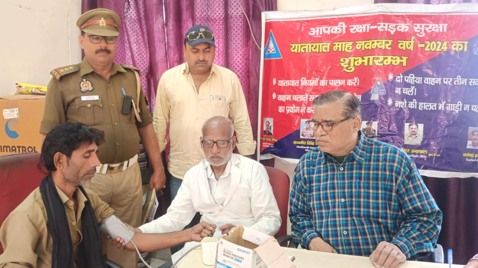 पुलिस की पहल: चालकों और परिचालकों के लिए स्वास्थ्य जांच शिविर आयोजित