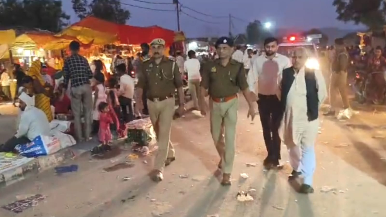 एएसपी शिवराज ने कालिंजर मेलें का किया निरीक्षण: कड़ी नजर के दिये निर्देश