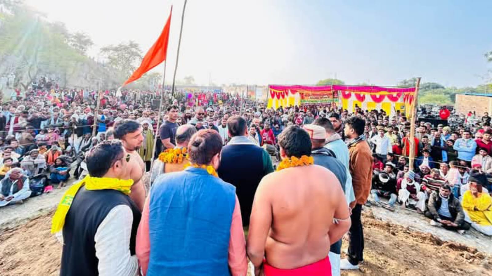 विधायक प्रकाश ने विराट दंगल में की शिरकत: बोले- कुश्ती हमारी संस्कृति का अभिन्न हिस्सा