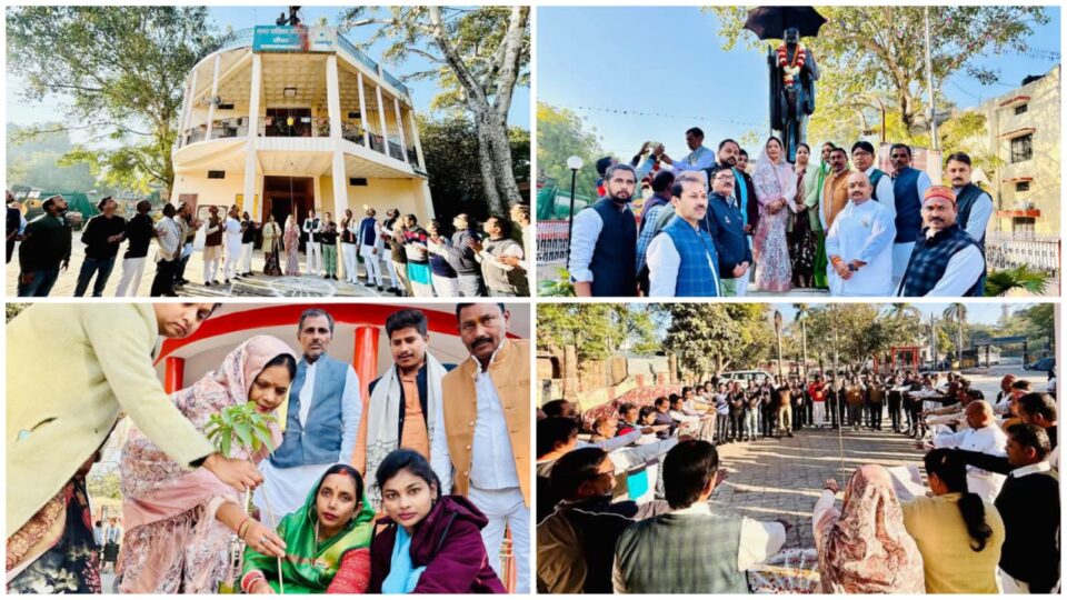 पालिका अध्यक्ष मालती गुप्ता ने किया ध्वजारोहण, वृक्षारोपण कर दिया पर्यावरण संरक्षण का संदेश