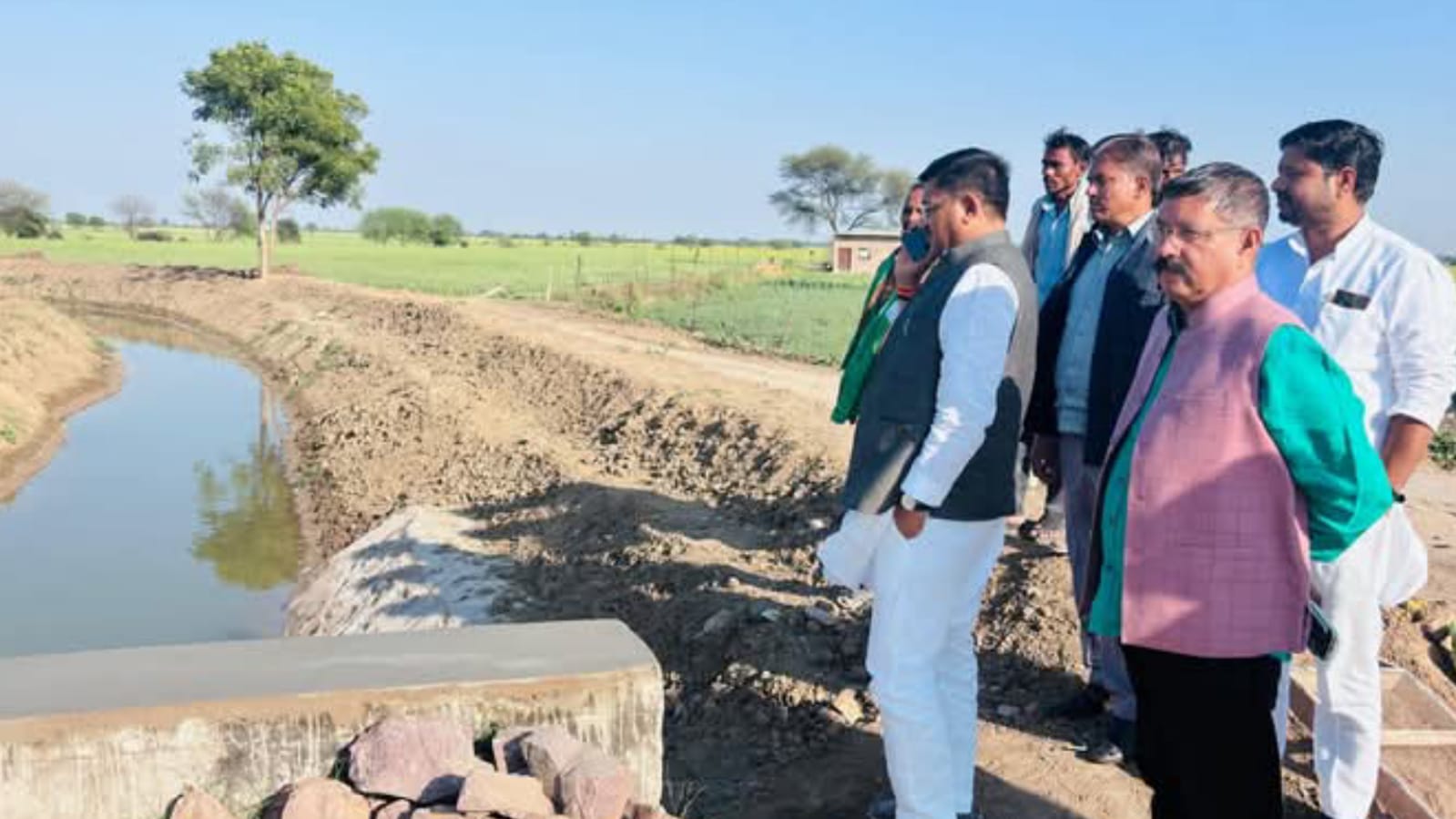 मंत्री रामकेश नें अलोना पंप कैनाल का किया निरीक्षण: नहर दुरुस्त के दिये सख्त निर्देश