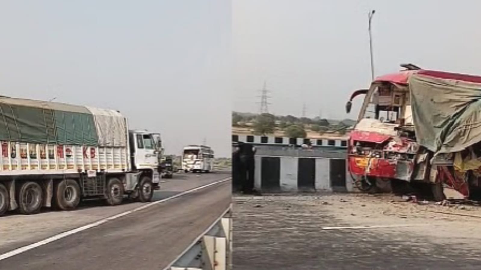 एक झपकी में 'खड़ी हो गई मौत': एक्सप्रेसवे पर ट्रक ने मचाई तबाही, एक की मौत, 13 घायल
