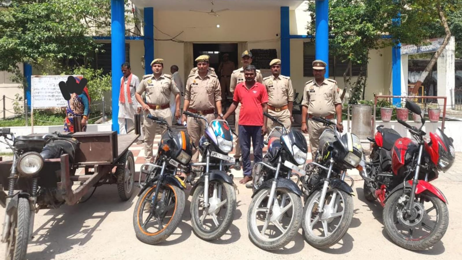 बाइक चोरों की गैंग पर 'पुलिस का चाबुक': 6 गाड़ियां बरामद, एक गिरफ्तार, तीन फरार