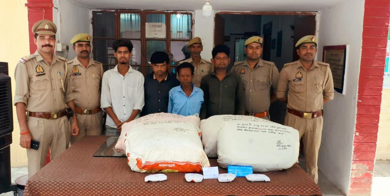 अंतरराज्यीय गांजा गिरोह के 4 आरोपी गिरफ्तार: अवैध गांजे की भारी खेप बरामद
