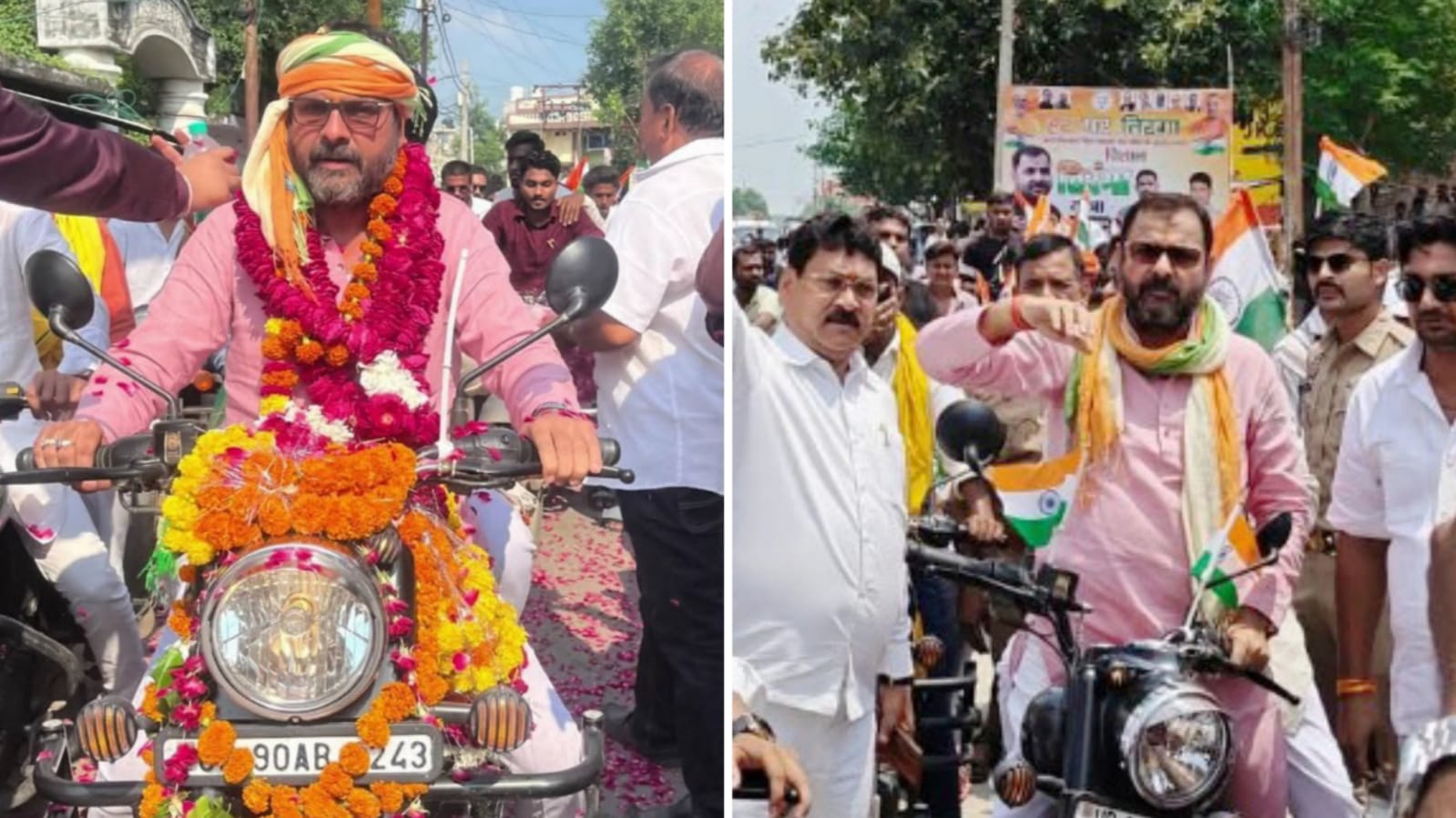 विधायक प्रकाश की 'तिरंगा यात्रा' ने रचा 'इतिहास' : सड़को पर उमड़ा 'जनसैलाब'