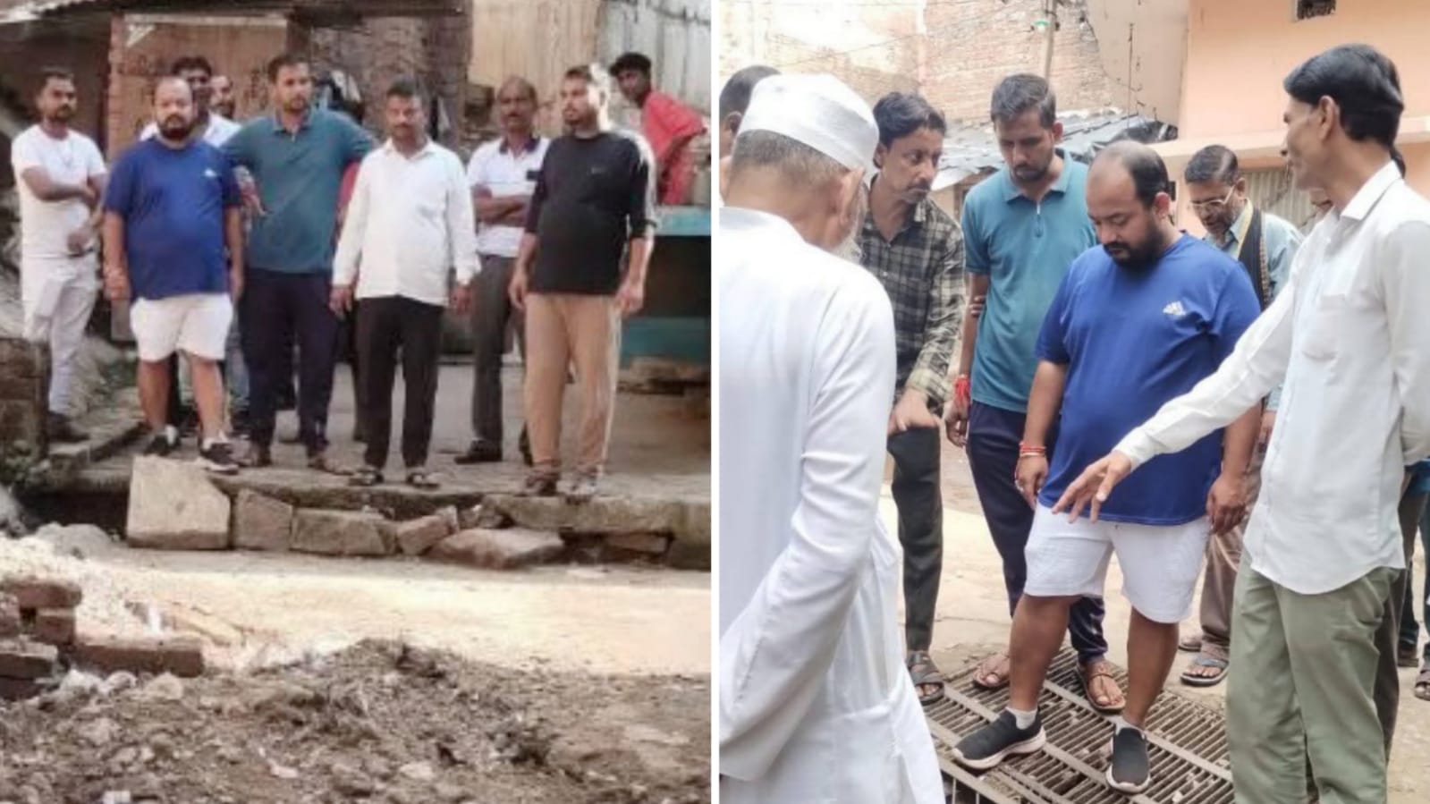 प्रतिनिधि अंकित की सुबह की सैर बनी 'औचक' छापेमारी: गंदगी और घटिया निर्माण देख भड़के