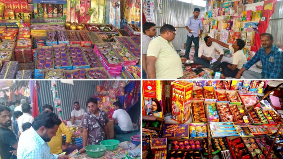 दीपावली पर पटाखा बाजारों में छाया उत्सव का माहौल: कारोबार एक करोड़ के पार !