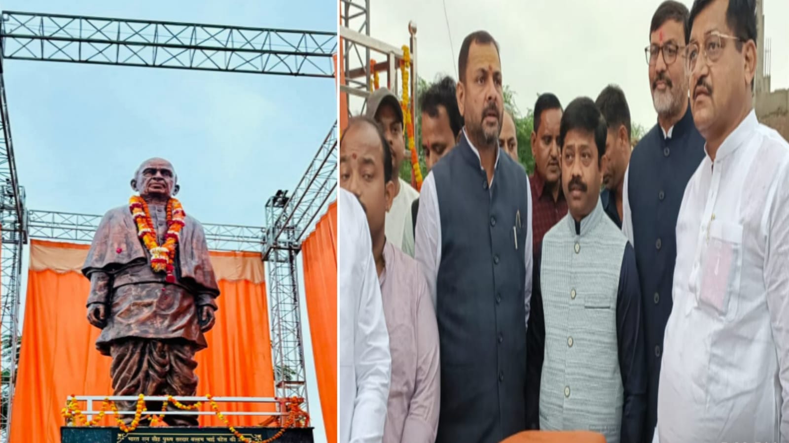मंत्री नंदी द्वारा 'लौहपुरुष' की प्रतिमा का अनावरण: एकता, अखंडता व राष्ट्रभक्ति का दिखा संगम