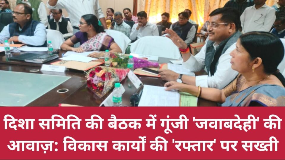 दिशा समिति की बैठक में गूंजी 'जवाबदेही' की आवाज़: विकास कार्यों की 'रफ्तार' पर सख्ती
