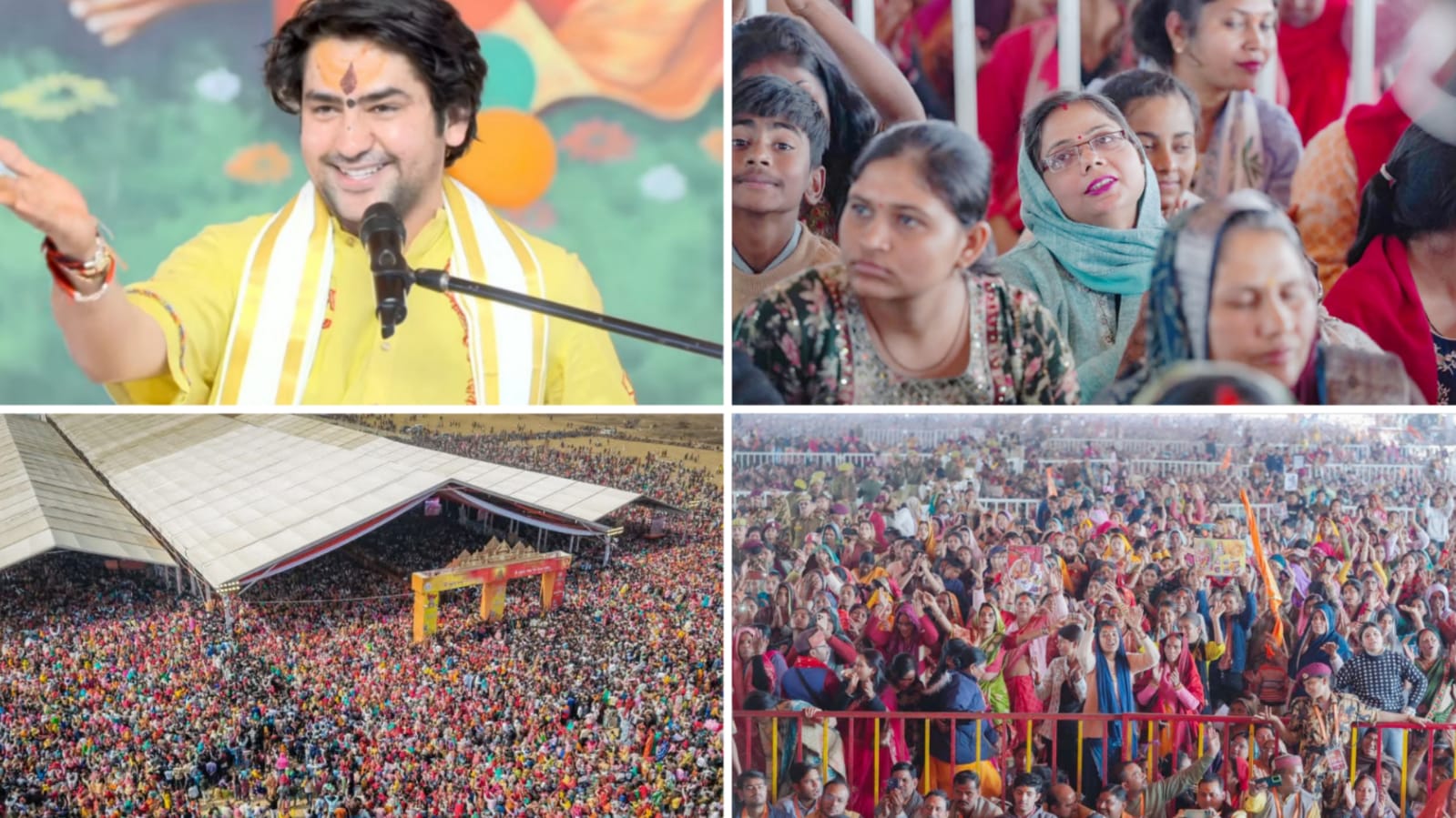 हनुमंत कथा के अंतिम दिन 'भक्तों का सैलाब': हनुमान भक्ति के 'रंग में रंगा' बांदा