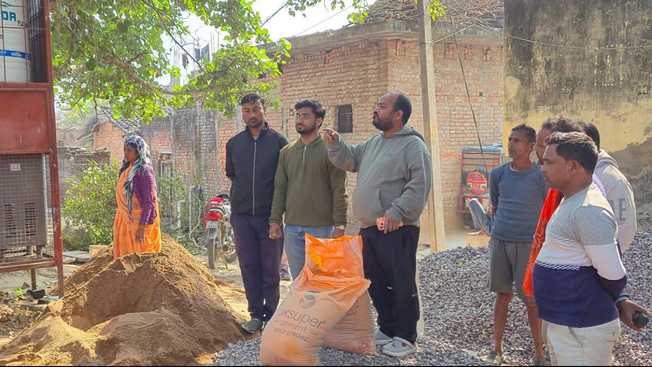 प्रतिनिधि अंकित ने विकास कार्यों की परखी हकीकत: समयबद्ध 'निर्माण कार्य' पर जोर