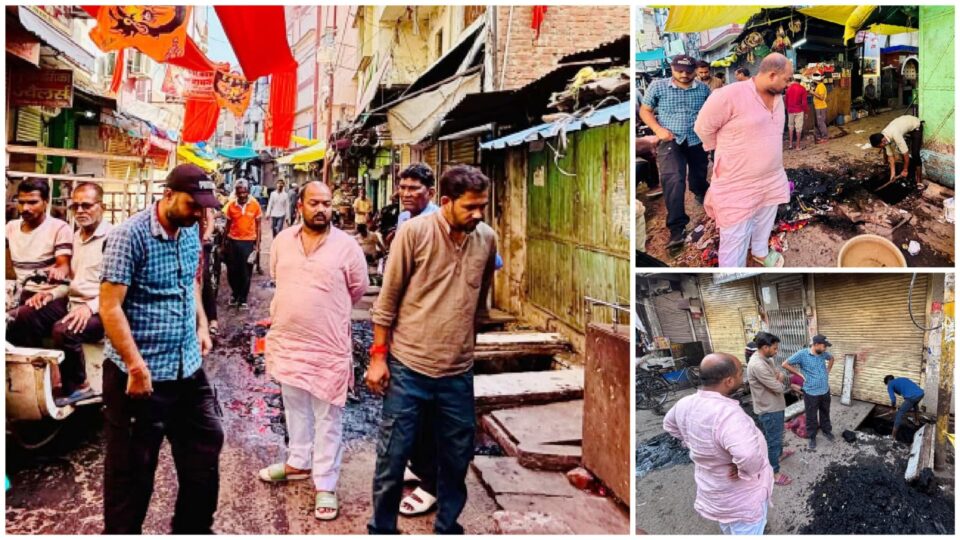 प्रतिनिधि अंकित का 'शंखनाद': जलभराव के खिलाफ छेड़ी जंग, निरीक्षण में दिखी 'पैनी नजर'