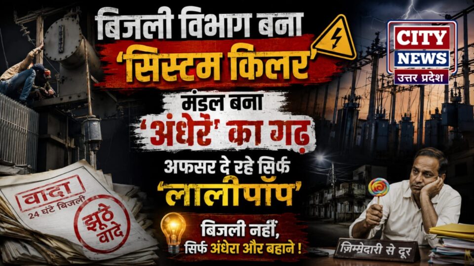 बिजली विभाग बना ‘सिस्टम किलर’: मंडल बना 'अंधेरे' का गढ़, अफसर दे रहे सिर्फ ‘लालीपॉप’