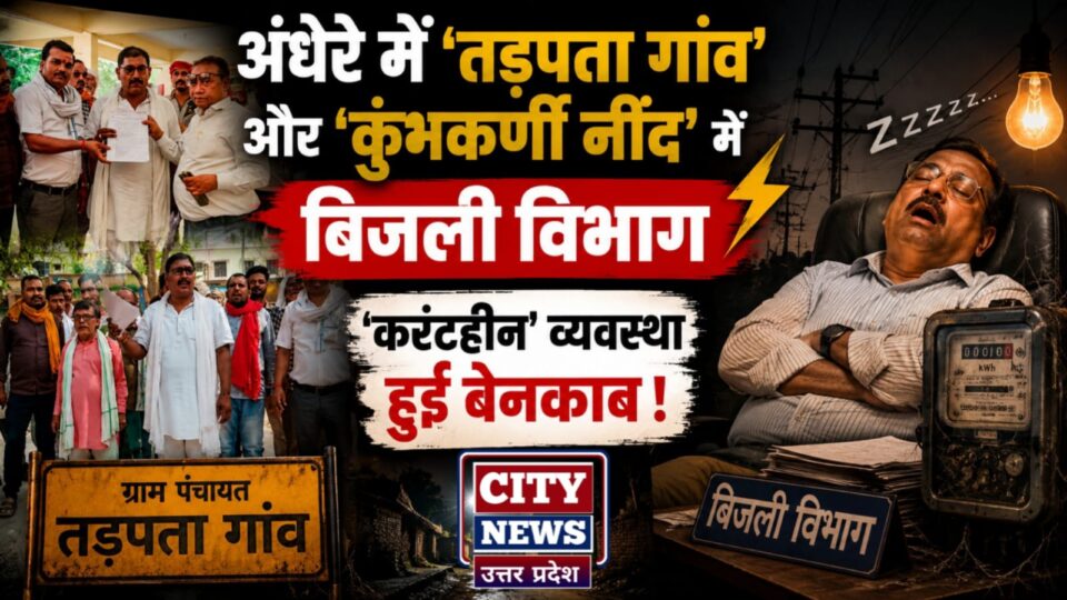 अंधेरे में 'तड़पता गांव' और 'कुंभकर्णी नींद' में बिजली विभाग: 'करंटहीन' व्यवस्था हुई बेनकाब !