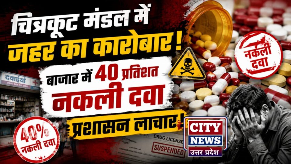 चित्रकूट मंडल में जहर का कारोबार: बाजार में 40 प्रतिशत नकली दवा, प्रशासन लाचार !