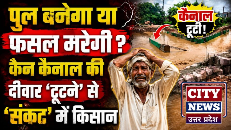 पुल बनेगा या फसल मरेगी ? केन कैनाल की 'दीवार टूटने' से 'संकट' में किसान