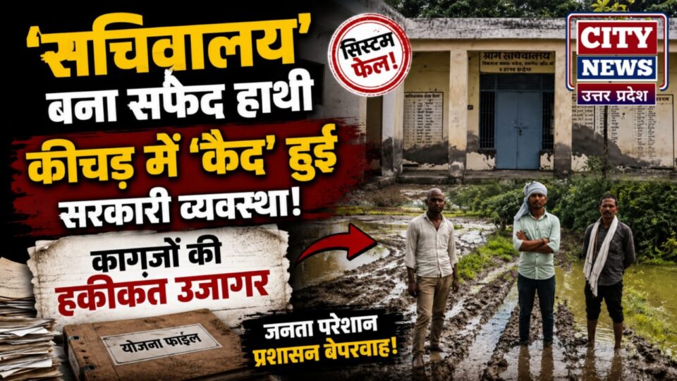 सचिवालय बना 'सफेद हाथी': कीचड़ में 'कैद' हुई सरकारी व्यवस्था, कागजों की हकीकत उजागर !