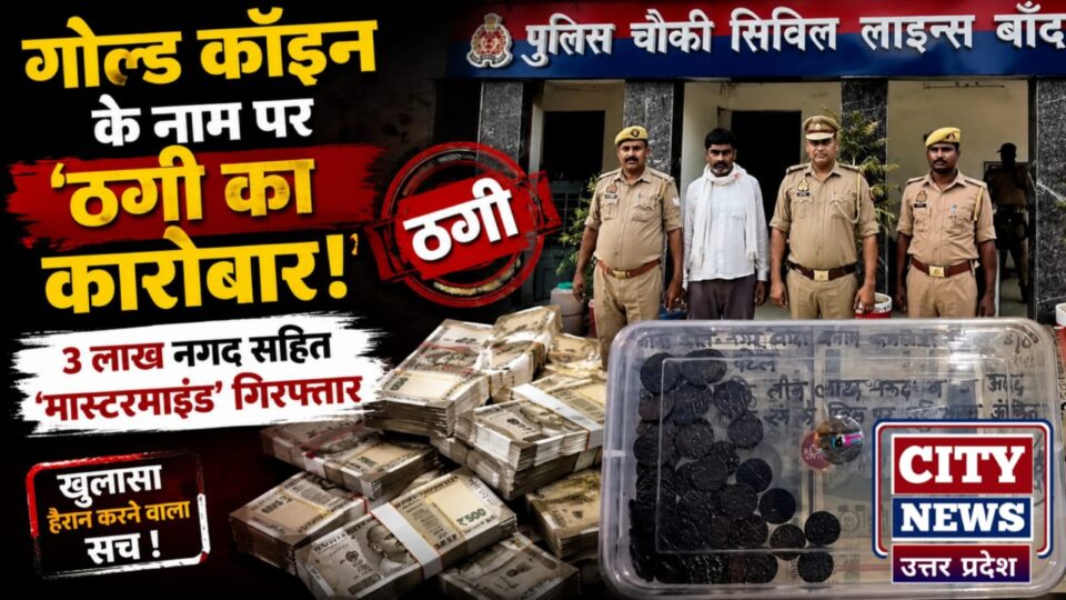 'गोल्ड कॉइन' के नाम पर 'ठगी का कारोबार': 3 लाख नगद सहित मास्टरमाइंड गिरफ्तार!