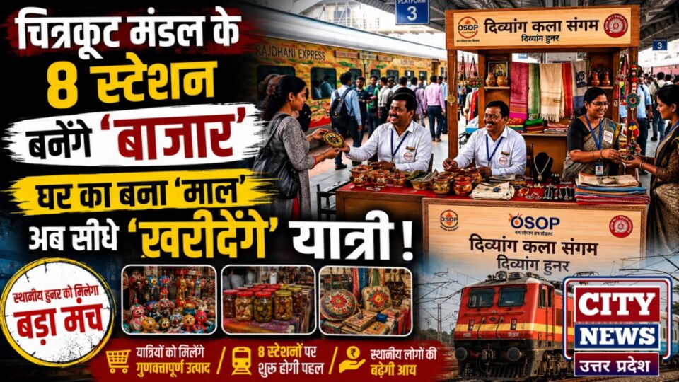 चित्रकूट मंडल के 8 स्टेशन बनेगें बाजार: घर का बना 'माल' अब सीधे 'खरीदेंगे' यात्री