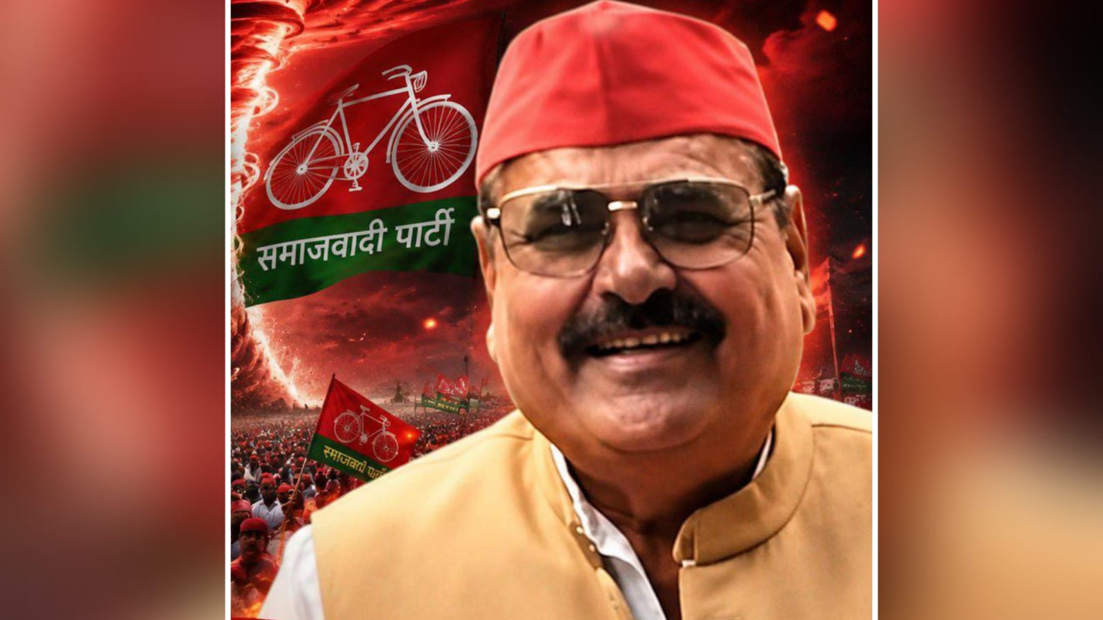 बांदा की सियासत में विशंभर यादव का 'लाल तूफान': बोले 'चल पड़ी है आंधी, आ रहे हैं समाजवादी' !