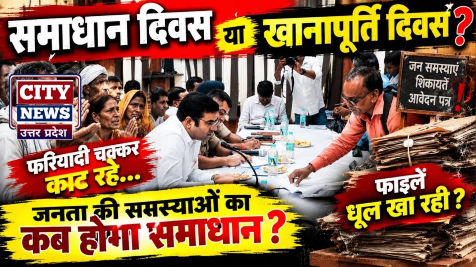 समाधान दिवस या खानापूर्ति दिवस ? फरियादी चक्कर काट रहे, फाइलें धूल खा रही ?