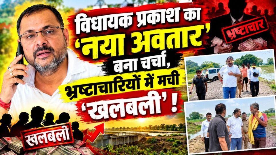 विधायक प्रकाश का 'नया अवतार' बना चर्चा: भ्रष्टाचारियों में मची 'खलबली' !