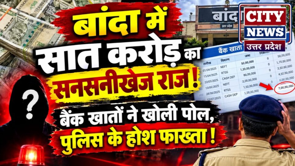 बांदा में सात करोड़ का सनसनीखेज राज: बैंक खातों ने खोली पोल, पुलिस के होश फाख्ता !