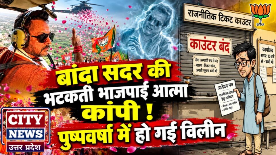 बांदा सदर की 'भटकती' भाजपाई 'आत्मा' कांपी: पुष्पवर्षा में हो गई विलीन !